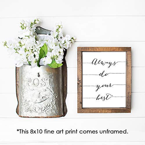 Miniatura 7 de Always Do Your Best Calligraphy Art Print - Unframed - 8x10  Inspirational Quote