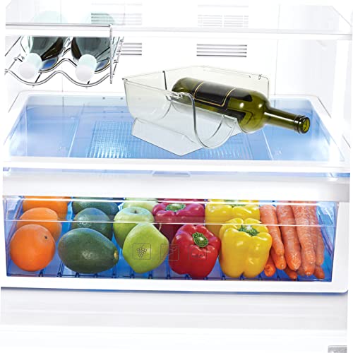 Soporte para botellas apilable de acrílico PRETYZOOM 2 piezas miniatura 6