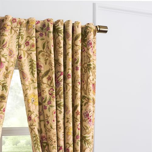 Image of Waverly Imperial Dress Curtain Panel with Tie Back, Antique, 52 inch x 63 inch
