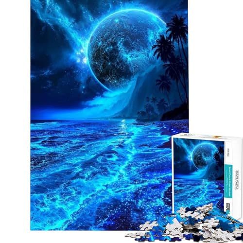 Imagen de Rompecabezas de 1000 Piezas Rompecabezas bioluminiscente Xeno Shore para Adultos Juguetes antiestrés Que mejoran la Memoria Toda la Familia