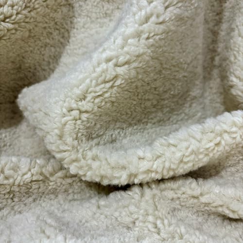 Teddy Fabric, Designer Boucle Fabric, Upholstery Fabric by Yard, Fabric for Chair, Sofa, Headboard(1.64 Yards or 59 inch Width)
