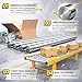 All-Metal Conveyor Roller, 1.5in Diameter x 9.8in Length Rugged Galvanized Steel Replacement, Heavy Duty Ball Bearing for Woodworking Shops & Warehouses 10 Packs