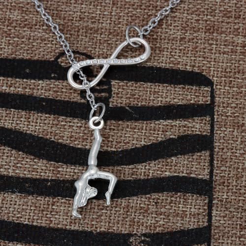 Kivosliviz Gymnastics Necklace for Teenager Gymnast Teen Gymnastic Women Gymnastics Charm Necklace4