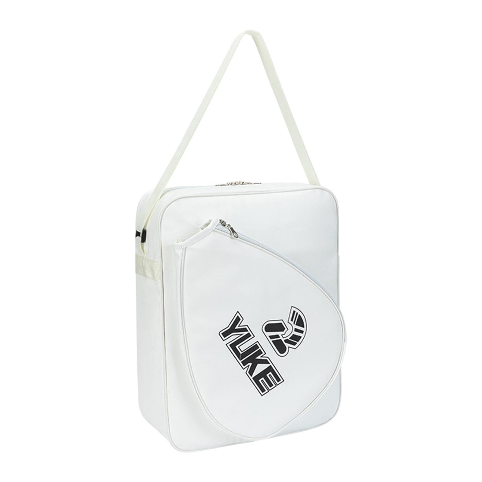 Badminton Bag Carrying Beginners with Adjustable Shoulder Strap Shoulder Bag White-image-32