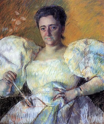 Pintura mural en lienzo de Mary Cassatt, retrato vintage de alta calidad en 60x90cm