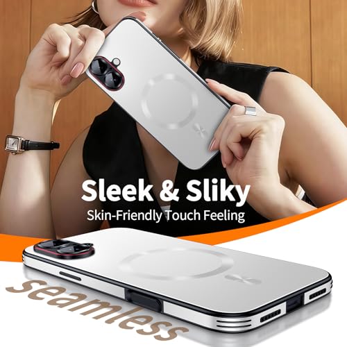 Image of for iPhone 17 Case,Slim Design Compatible with MagSafe,Strong Magnetic Shockproof Military-Grade Protection for Screen & Camera Cover Case for 17,White