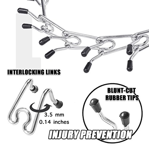 Gaity Pet Dog Prong Collar, Ultra-Plus Prong Training Collar, Stainless Steel With Silver Plating, Available In 4 Sizes - S, M, L, Xl For Samll Medium Large Dogs.(L - 3.5Mm55Cm) #TOP3