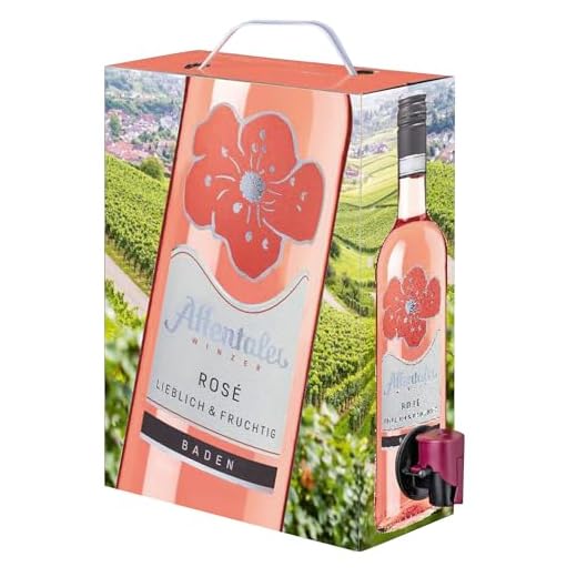 Affentaler 3 L Wein Box Spätburgunder Rosé lieblich & fruchtig – Bag in Box 3 Liter – Frischer Rosewein für Party, Tasting – Wein Geschenk Set für Geburtstag, Ostern, Camping