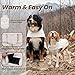 VIVAGLORY Softpad Wintermantel Hund, Hundemantel Fleecemantel Hund, Fleecejacke mit Bauchschutz, Fleece Reflektierend Verstellbar Softshell, XXS, Beige