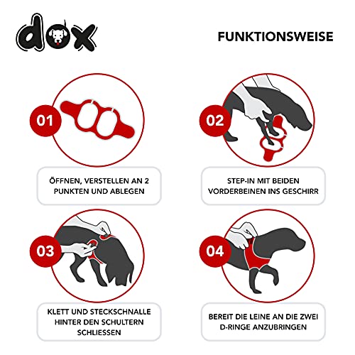 Welpengeschirr DDOXX Air Mesh Step-In für kleine bis große Hunde