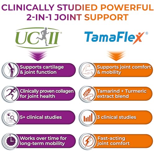 Joint Support Supplement with UC-II® & TamaFlex® – Undenatured Type II Collagen, Turmeric & Tamarind for Joint Health, Flexibility & Mobility – Natural Cartilage Support – Glucosamine-Free Capsules - Image 3