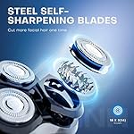 LOBINH Electric Shaver for Men, 100% Washable Rotary Shaver, Rechargeable Waterproof Electric Razor Wet & Dry Shaving…