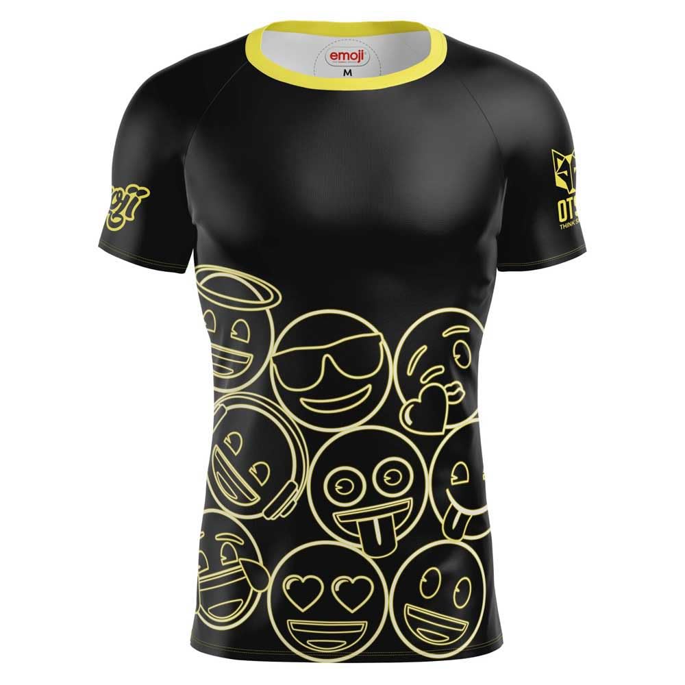 OTSO THINK SPORT Camiseta Running Hombre Neon Faces S