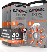 40 Hörgerätebatterien Rayovac Extra 13. 5x8 Stück