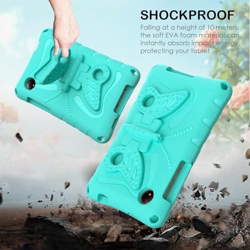 Coque antichoc Redmi Pad SE 8.7 vert pour stopper les chutes avec sangle et support - 3