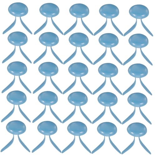 ERINGOGO Mini Brads Two-Legged Nails 200pcs Round Fasteners for Scrapbooking Crafts