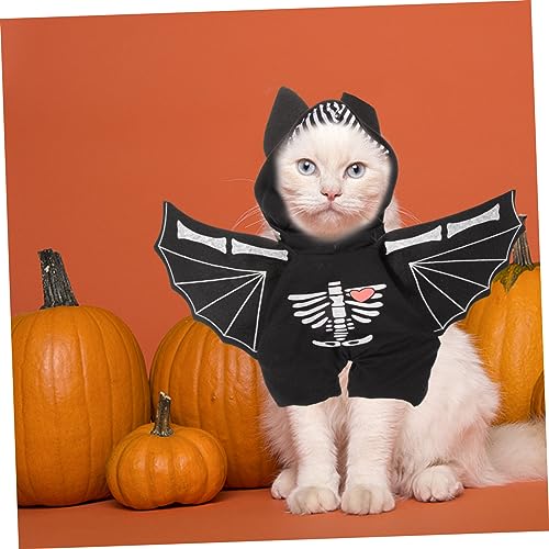 Disfraz de murciélago para perro Halloween miniatura 6