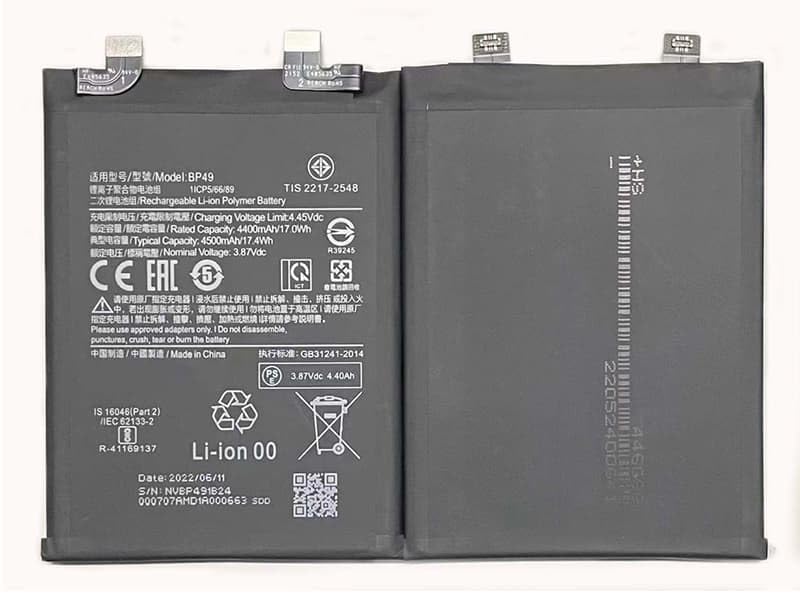 BP49 Battery Compatible with Xiaomi Poco F4 5G Battery (4500mAh) (6 Months Warranty) E6 (B0CSX96R2T) Amazon Price History, Amazon Price Tracker
