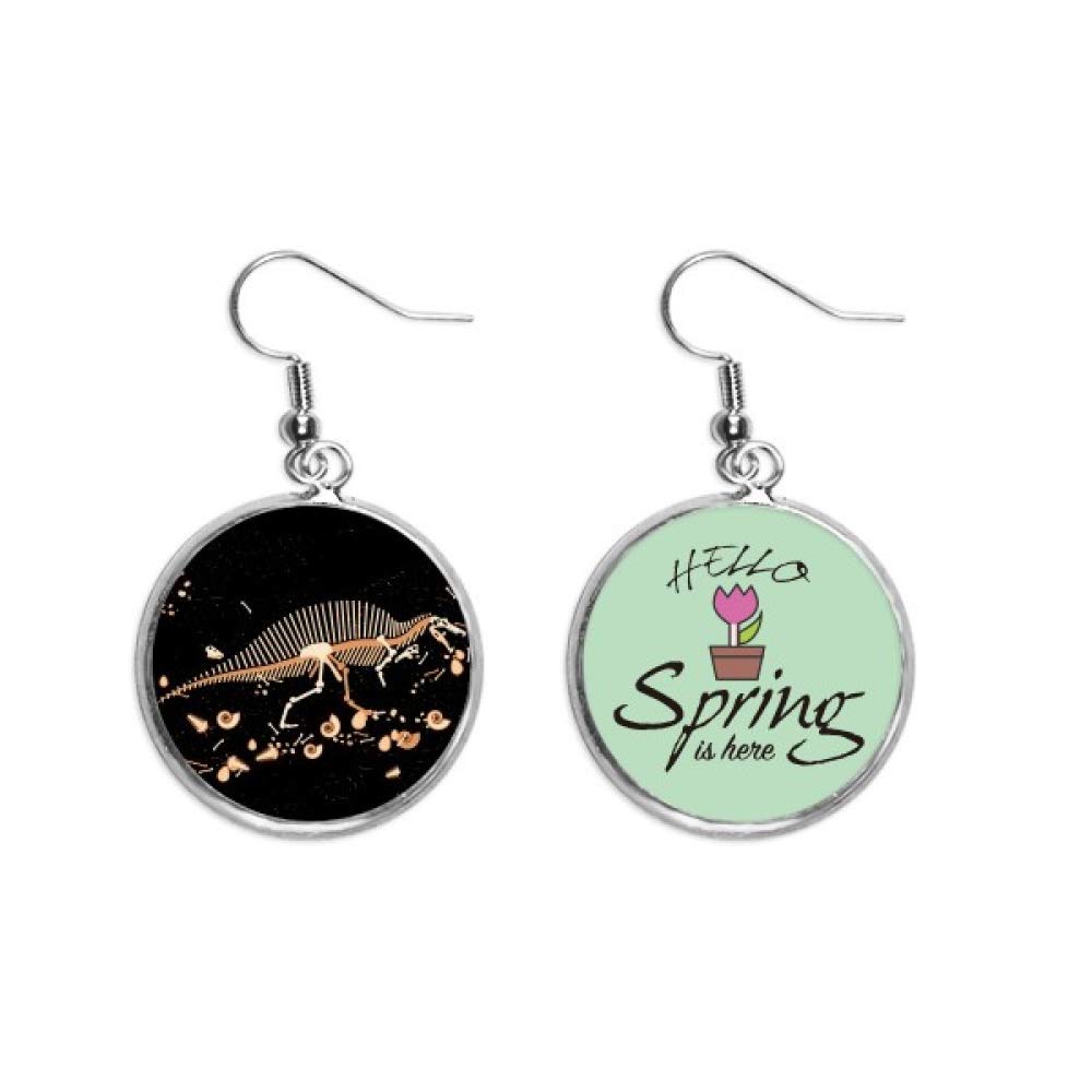 Pendientes dinosaurio fósil para lucir en tus eventos de primavera 5