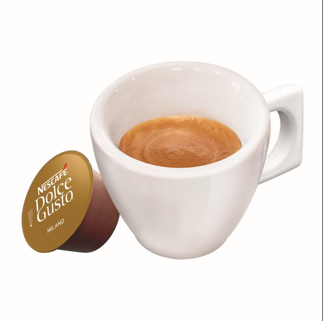 NESCAFÉ DOLCE GUSTO Espresso Milano Caffè, 6 envases de 16 cápsulas (96 cápsulas)