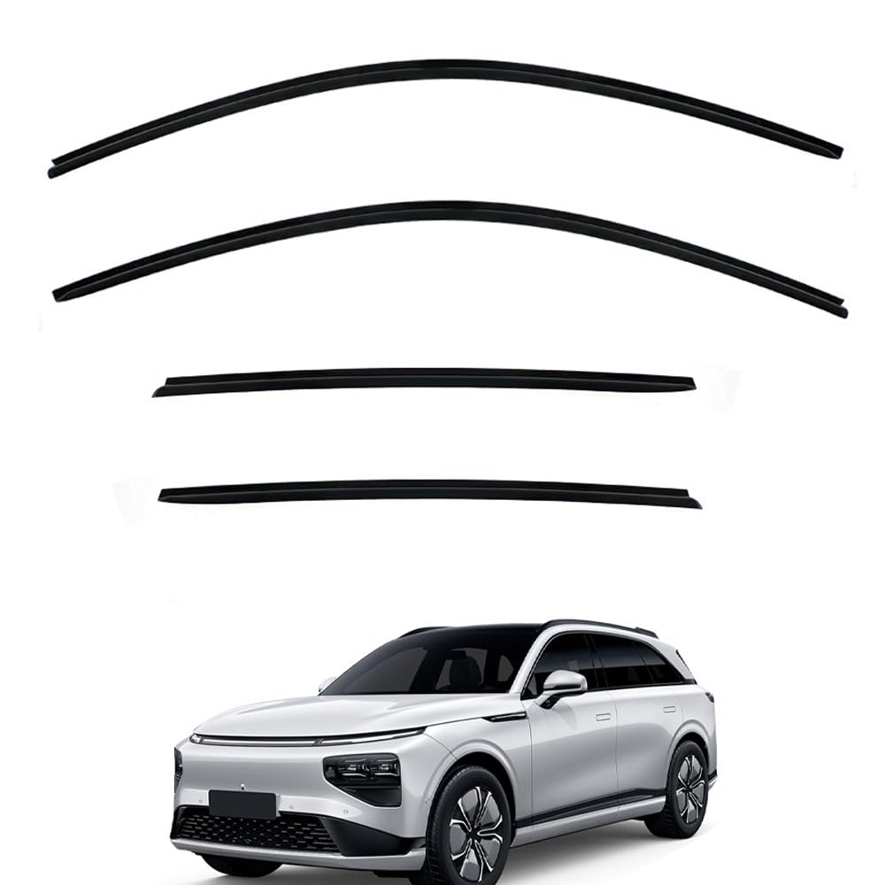 WENINETIES Wind Deflectors Set for XPENG G9 2022 2023 2024, Door Hatchback Door Rain Deflectors Car Wind Deflectors Window Visors In-Channel Car Accessories