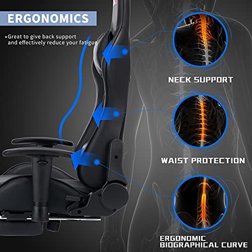 ALEAVIC-Silla-Gamer-Silla-Gaming-de-Respaldo-Alto-Silla-Ergonomica-de-Oficina-con-Reposapies-RetractilNegro