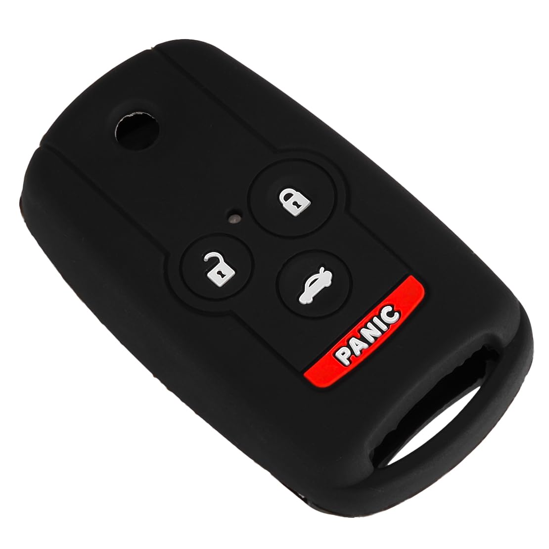 2-Pack Black Silicone Smart Key Fob Cover For Acura TL, TSX, ZDX, MDX & Honda