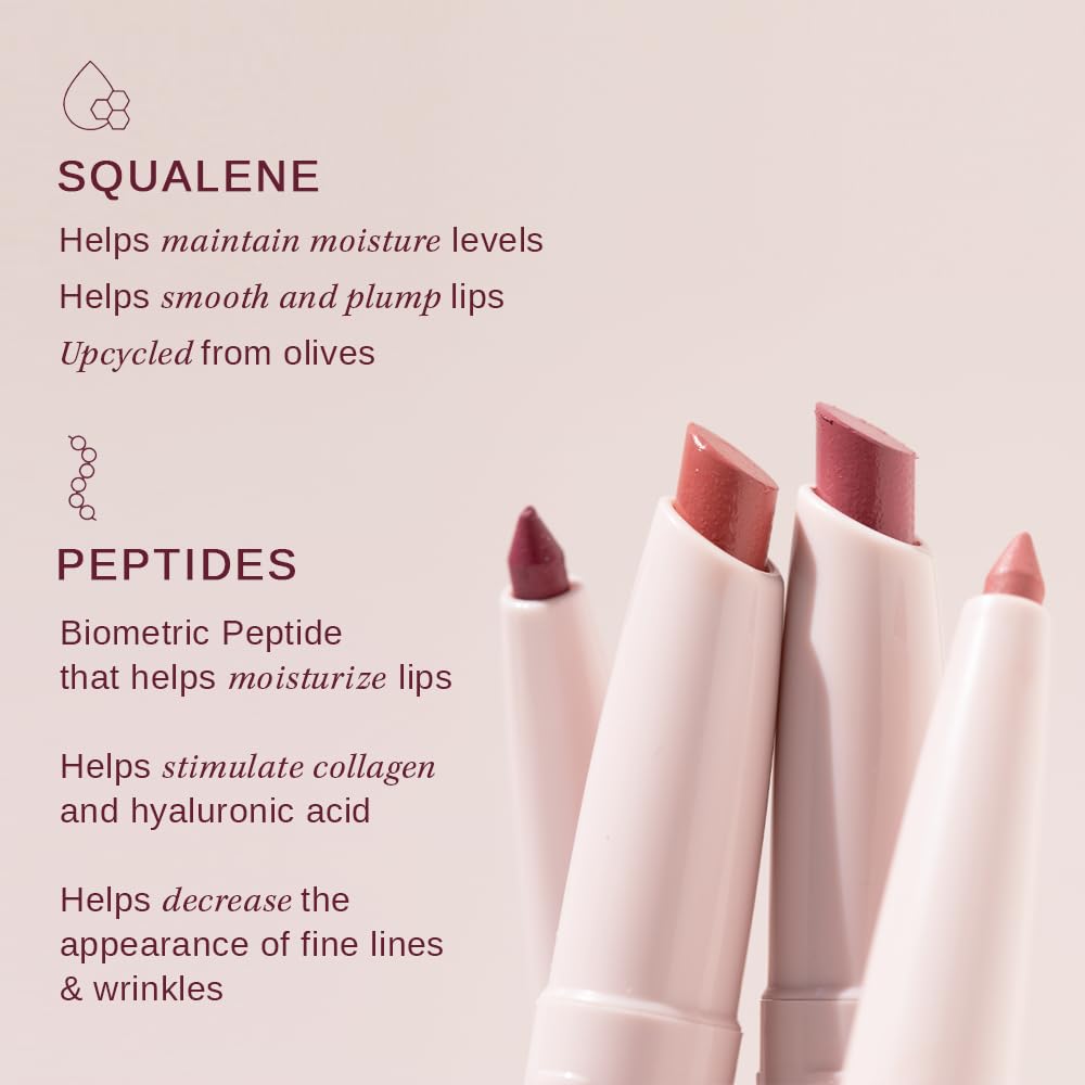 Wander Beauty Under the Mistletoe Lipsetter Duo, Dual-Ended Lipstick & Liner, Barcelona Blush & Midtown Mauve, Limited Edition, Soft Matte Finish, Hydrating, With Squalane & Peptides - Image 2