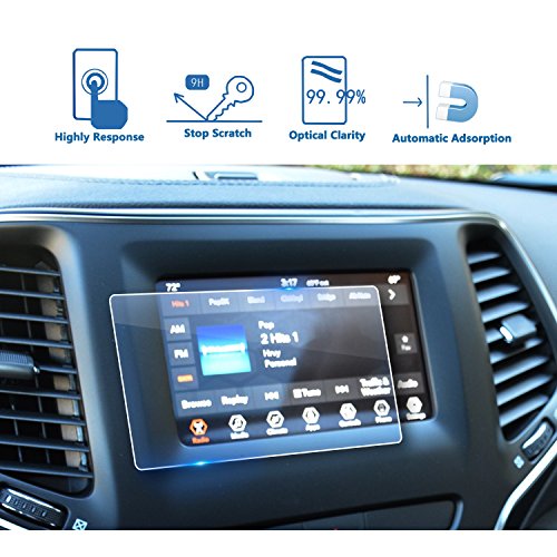 Lfotpp Center Touch Screen Protector For 2019 Cherokee 7 Inch, Tempered Glass In-Dash Clear Screen Protector #TOP22