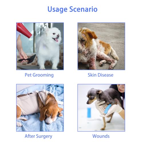 Image of Dog Cone After Surgery, Adjustable Pet Recovery Collar for Dogs and Cats, Plastic Elizabethan Neck E-Collar Stop Licking Wounds (XXS-D)