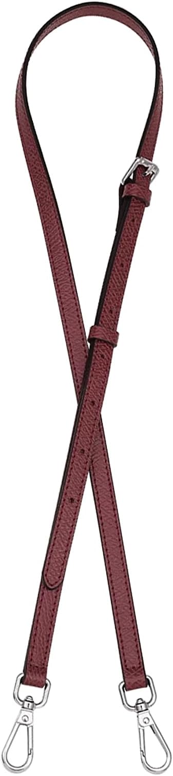 Çanta Deri Kayış Değiştirme Ayarlanabilir Crossbody Omuz Askıları Kılıfı, bordo, W0.47in