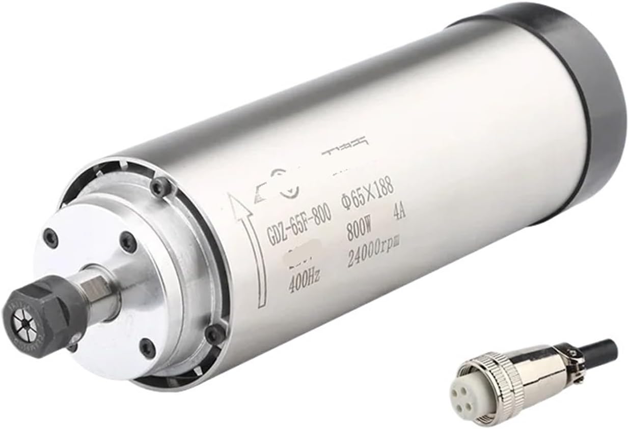 800W CNC air-cooled spindle motor ER11 220V 380V 400HZ Φ65x188mm(800W 380V)