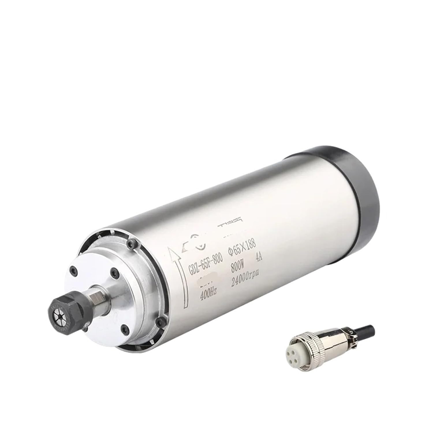 800W CNC air-cooled spindle motor ER11 220V 380V 400HZ Φ65x188mm(800W 380V)