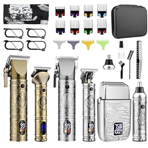 GSKY Beard Trimmer for Men, Hair Clippers for Men Professional,Cordless Mens Hair Trimmer