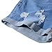 vanberfia Women's High Waist Denim Jean Raw Hem Ripped Shorts with Pockets (JS20196035-1, M)