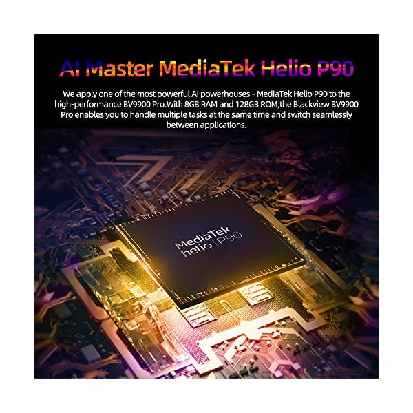 Rugged Smartphone,Blackview BV9900 Pro Helio P90 8GB+128GB Rugged Unlocked Phones with Thermal Imaging 48MP+16MP,5.84…