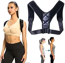 Colete Corretor Postural Ortopédico Coluna Ombros Corrigir Postura Masculino Feminino Ajustável