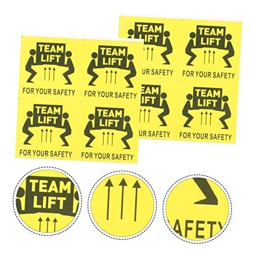 VILLFUL 100 peças de adesivos de excesso de peso logistics America adesivos adesivos Team Lift Requi