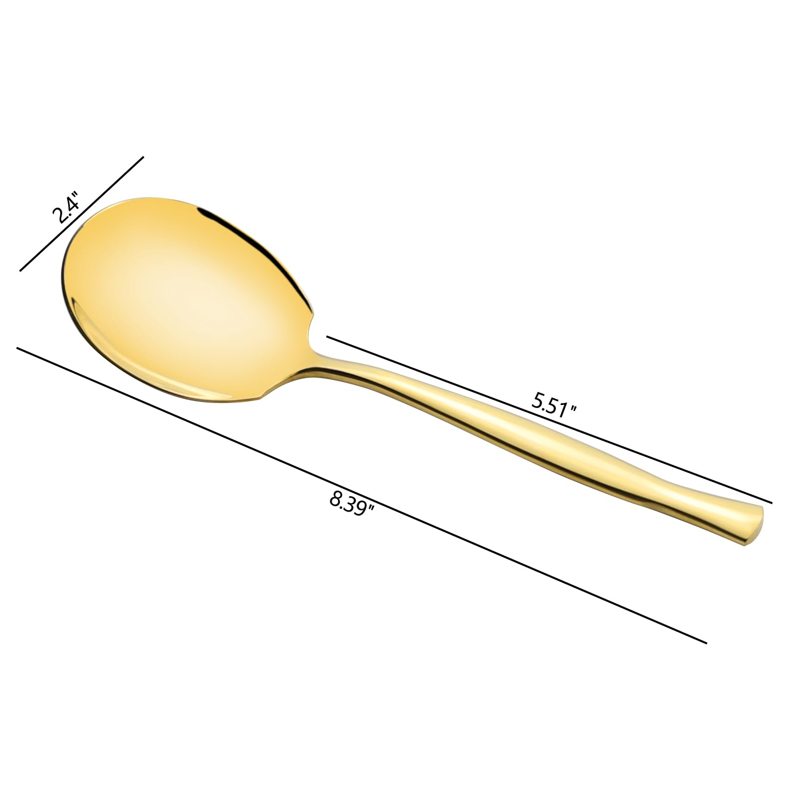 Idotry 8-Piece Stainless Steel Buffet Serving Spoon