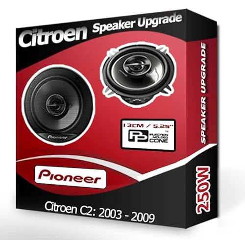 C2 Speaker upgrade Rear Door Pioneer car speakers 5.25 13cm 250W