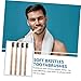 Ipetboom 4pcs Soft Bamboo Toothbrush Set Wave Brush Heads Portable and Design for Home and Travel