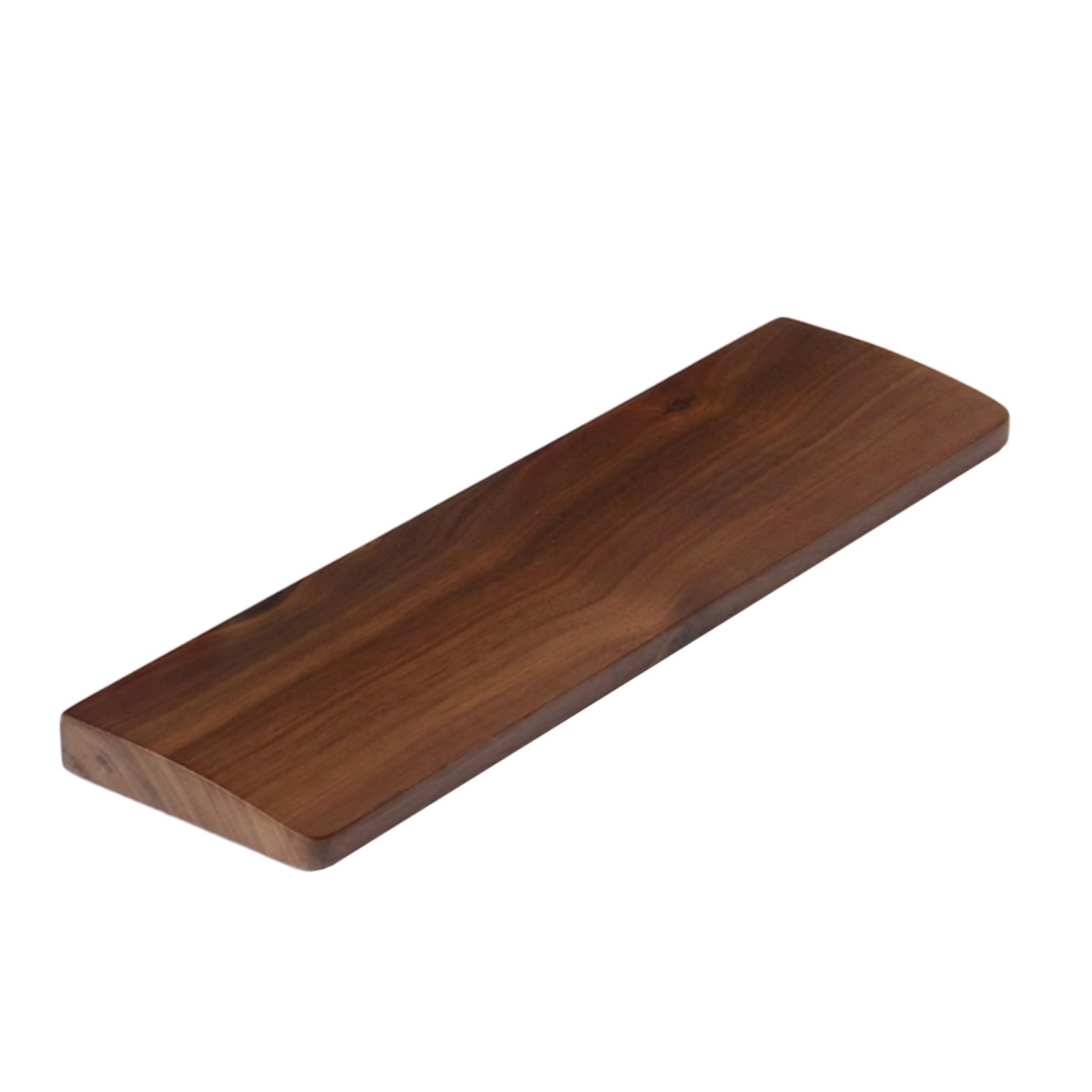 Poggiapolso in Noce 300x80 Mm per Tastiera, Supporto Ergonomico | Finitura Coffee, Venatura Naturale del Legno, Lavorazione Fine e Design Elegante per Scrivania