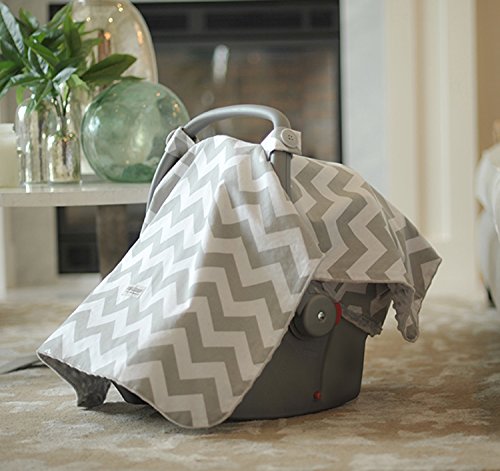 Carseat Canopy 5 Pc Whole Caboodle Baby Infant Car Seat Cover Kit With Minky Fabric (Chevy) #TOP2