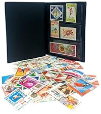 Philatélie Thématique Collection 100 Timbres Animaux IMPACTO - Album Inclus 14x18cm - Collection Timbres