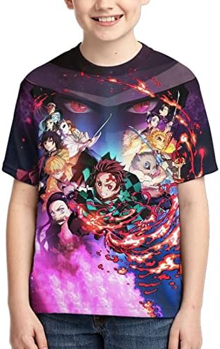 Boys and Girls Shirts Short Sleeve Cosplay Youth Anime T-Shirts GM-2 X-Large