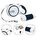 Basic Oasis Tangle-Free Retractable Dog Leash | FREE Flashlight, Poop Bag Holder, and Bags Included | 16 Ft