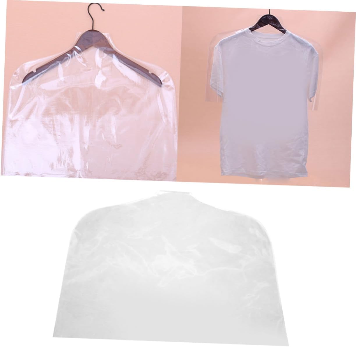 Clothes Cover Bag 5pcs PVC for Coats Tops Travel