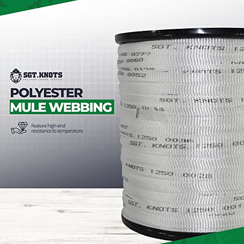 Sgt Knots Printed Pull Tape - Polyester Mule Webbing For Commercial And Diy Projects,Cable, Fiber Optics, Audio & General Utility - (5/8" X 5000Ft) #TOP3
