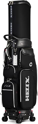 Miniatura 57 de HELIX -Bolsa de carrito de golf de golf, fácil de transportar, bolsa retráctil para carrito de golf con chasis de ruedas de bloqueo y empuñadura