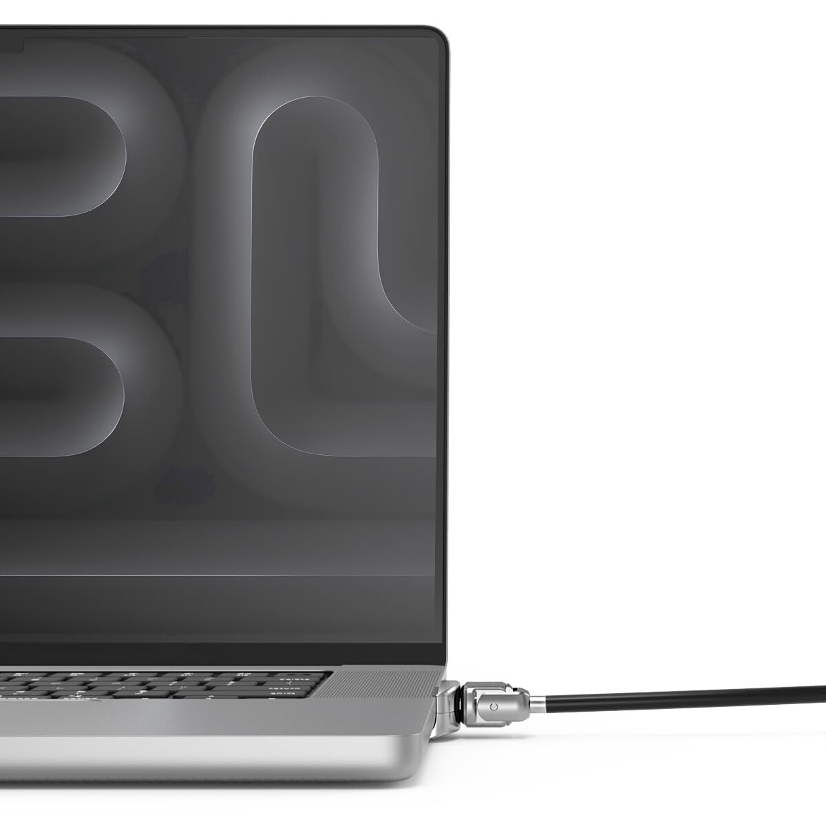 Compulocks Adaptateur de bord pour MacBook Pro 16" (M1/M2/M3/M4/M5) avec câble de verrouillage à clé | Verrou de sécurité sécurisé en aluminium pour MacBook Compulocks